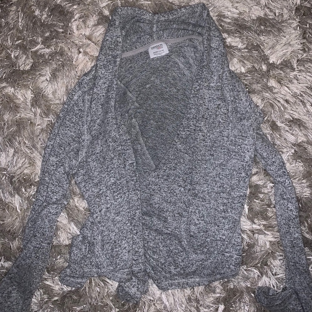 Grey cardigan long sleeve